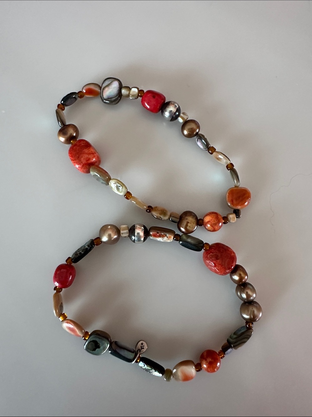 Silpada layered beaded stretch bracelet